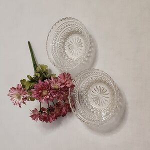 Vintage Set of Anchor Hocking Wexford Glass Bowl Set